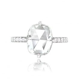 3.02ct Rose Cut Diamond Engagement Ring - Columbus Ring 13755 TV