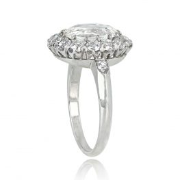 Floral Design Diamond Cluster Engagement Ring - Gloucester Ring 13756 TSV