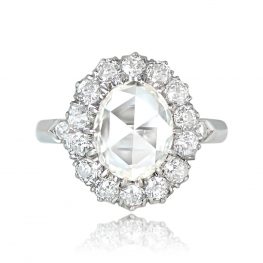 1.78ct Rose Cut Diamond Cluster Ring - Gloucester Ring 13756 TV