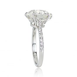 6.00 Carat Diamond Ring Crestview Ring Top Side View