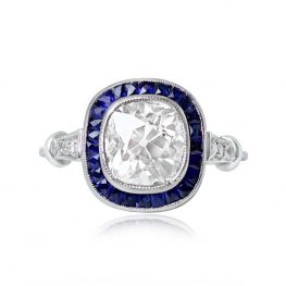2.29ct Antique Cushion Cut Diamond Ring - Mosley Ring 13837 TV