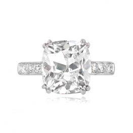 Cushion Cut Diamond Ring Glenridge Ring Top View