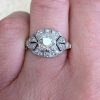 Art Deco Diamond Platinum Engagement Ring 13860 F2