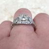 Geometric Prong Set Diamond Engagement Ring 13860 F3