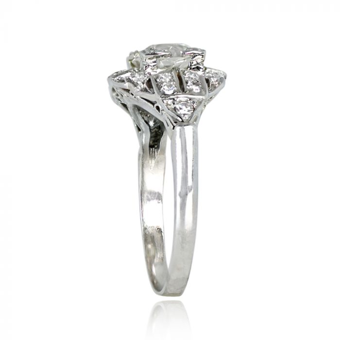 Art Deco Old European Cut Diamond Ring - Fontana Ring 13860 TVS