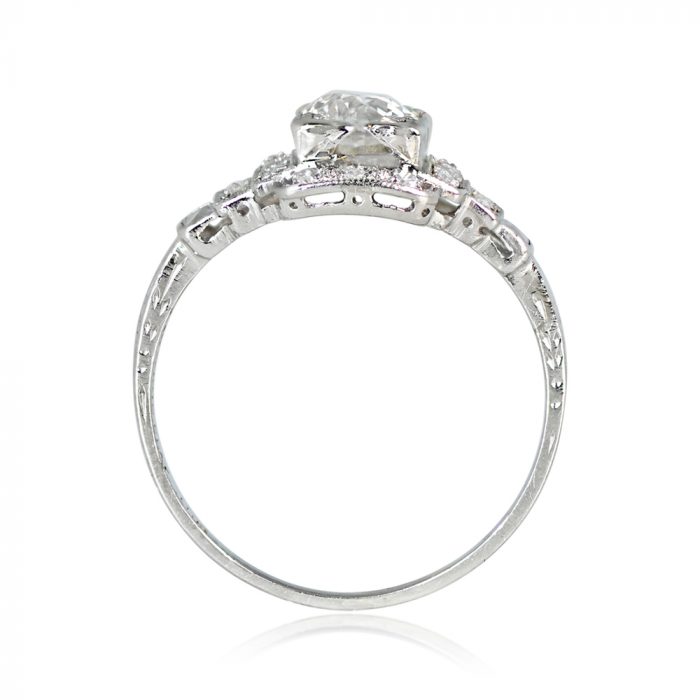 0.90 Carat Old European Cut Diamond Ring - Copenhagen Ring 13864 SV