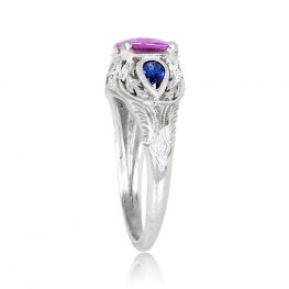 Pink Sapphire and Diamond Ring - Covelo Ring 13932 TSV