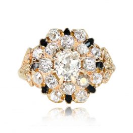 Antique Yellow Gold Ring Lafayette Ring Top View