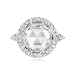 1.24ct Round Rose Cut Diamond Ring - Parma Ring 13975 TV