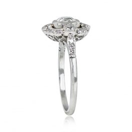 Cushion Cut Diamond Platinum Engagement Ring - Manchester Ring 14048 TSV