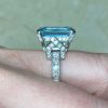 Round Brilliant Cut Diamond Accented Prong And Basket Motif Gemstone Ring 14097-F4