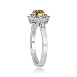 Fancy Yellow Brown Diamond Engagement Ring- Montmartre Ring 14104 TSV