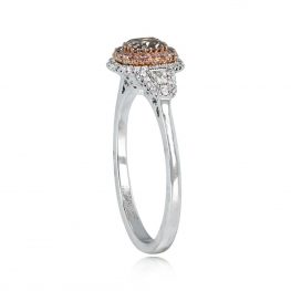 Brownish Pink Fancy Diamond Engagement Ring - Le Marais Ring 14106 TSV