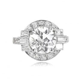 Old European Cut Diamond Ring Lexicon Ring Top View
