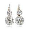 Bezel-Set Old European Cut Diamond Earrings - Belsize Earrings 14131 TV