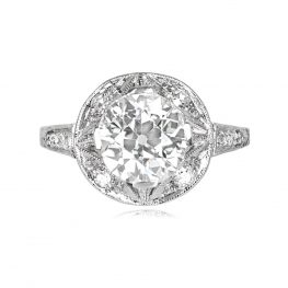 Art Deco 1.89ct Old European Cut Diamond Engagement Ring 14167-TV-1000PX