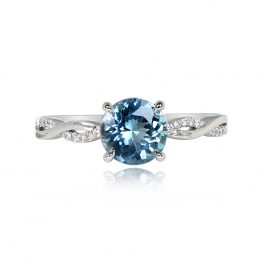 1.16ct Aquamarine Gemstone Engagement Ring 14174-TV-1000PX