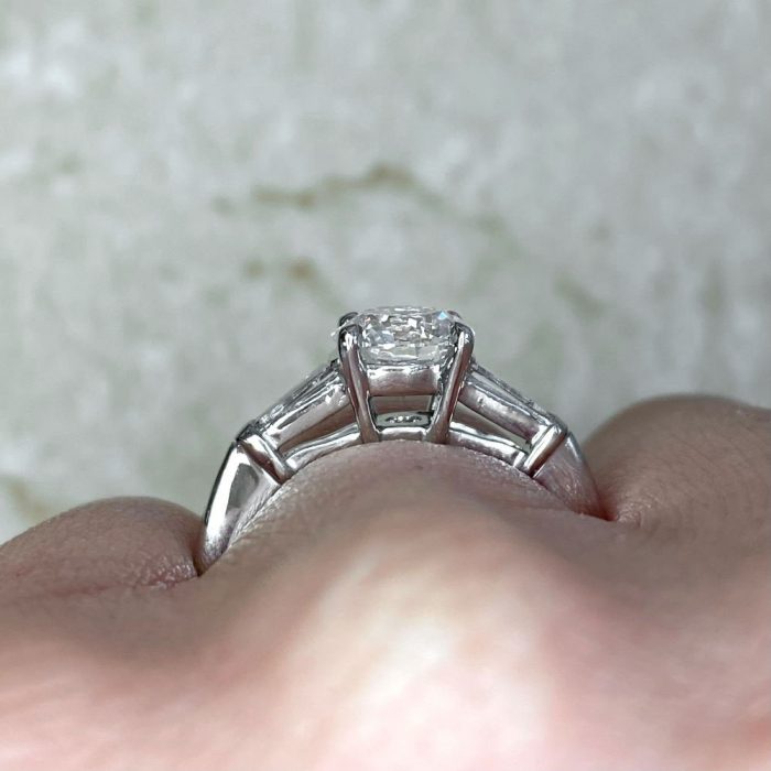 Prong Set Original Tiffany & Co. Diamond Engagement Ring 14185-F3