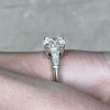 Tapered Baguette Diamond Platinum Mounting Engagement Ring 14185-F4