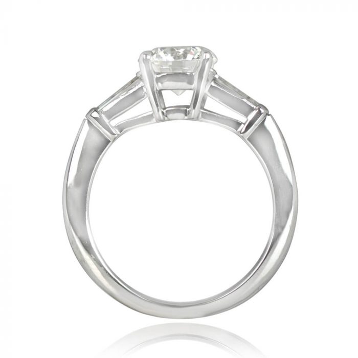 Signed Tiffany 1.29ct Diamond and Platinum Engagement Ring - 14185 SV