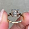 14k White Gold On 14k Yellow Gold Mounting 14210-F6