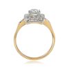 Two Tone 14k Gold Engagement Ring - Redstone Ring 14210 SV
