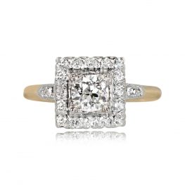 0.50ct Old European Cut Diamond Ring - Redstone Ring 14210 TV