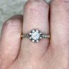 Old European Cut Diamond Edwardian Era Engagement Ring Circa 1910 14217 F2