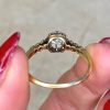 18k Yellow Gold On Platinum Mounting Rose Cut And Old European Cut Diamond Ring 14217 F6
