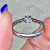 Platinum Mounting 0.35ct Old European Cut Diamond Engagement Ring 14318-F6
