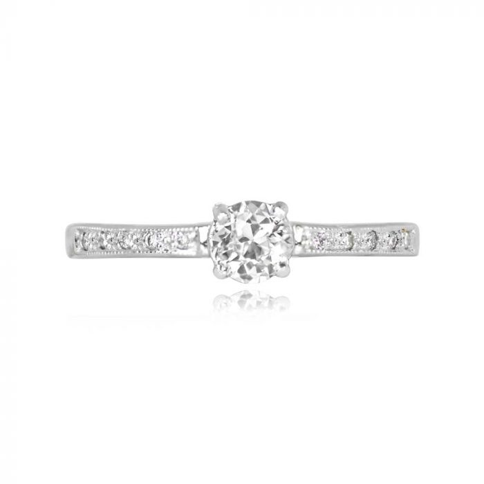Old European Cut Diamond Engagement Ring - Farsley Ring 14318 TV