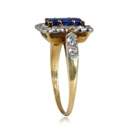 18k Yellow Gold Mounting Sapphire And Diamond Gemstone Antique Ring 14319-TSV-1000PX