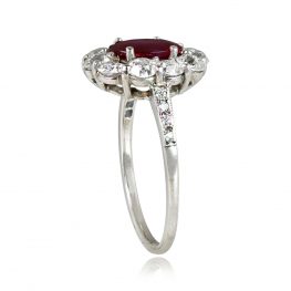 1.50ct Total Diamond Weight 1.05ct Ruby Center Stone Gemstone Ring 14335-TSV-1000PX