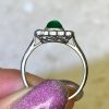 Platinum Mounting Open Work Under Gallery Emerald Ring 14366-F3