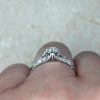 Single Cut Diamond Accented Engagement Ring French Art Deco Circa 1920 14369-F3