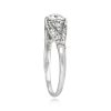 045 carat Diamond Ring Girona Ring Top Side View