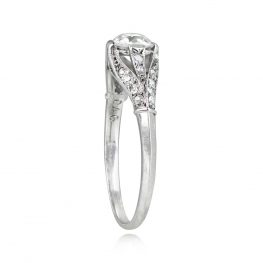 045 carat Diamond Ring Girona Ring Top Side View