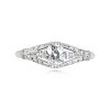 Art Deco Diamond Ring Girona Ring Top View 14369