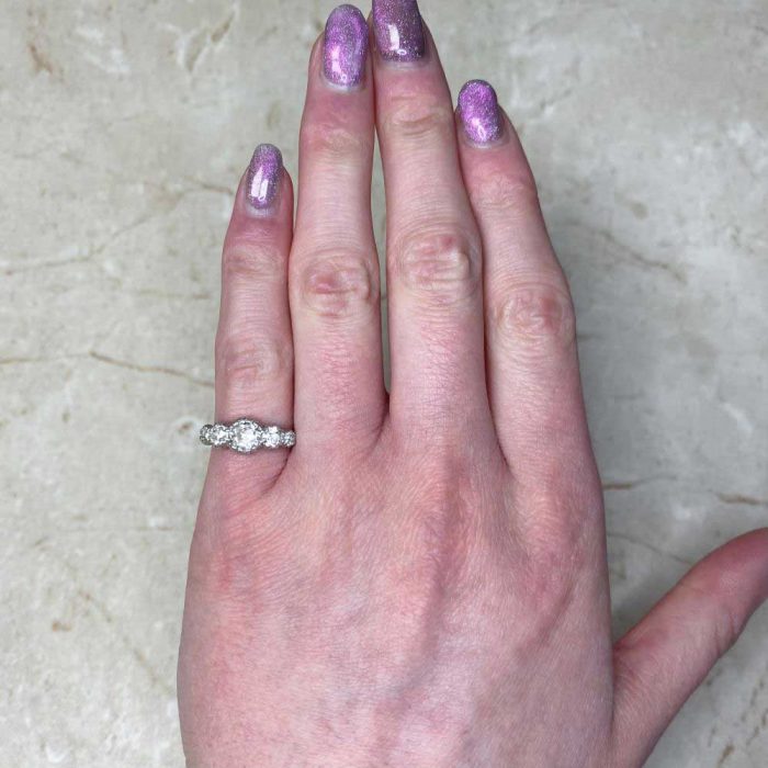 Edwardian Era Five Stone Diamond Engagement Ring Circa 1900 14370-F1