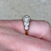 18k Yellow Gold Mounting 0.90ct TDW Antique Edwardian Era Engagement Ring 14370-F4