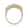 Platinum on 18k Yellow Gold Ring Primrose Ring Side View