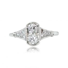 Antique French Ring Foundry Ring Top View.