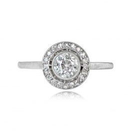 Old European Cut Diamond Halo Ring - Brantford Ring 14373 TV