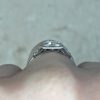 Low Profile Diamond Engagement Ring Art Deco Era 14374-F3