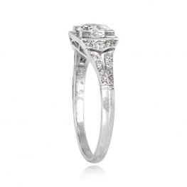 Antique Platinum and Diamond Ring Luton Ring Top View