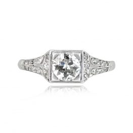 Art Deco French Ring Luton Ring Top View