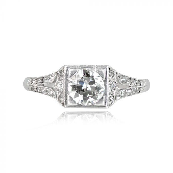 Art Deco French Ring Luton Ring Top View