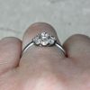 Low Profile Diamond Cluster Engagement Ring 14394-F3