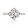Diamond Cluster Ring Wentworth Ring Top View