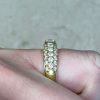 Vintage Cartier 18k Yellow Gold Mounting Studded Diamond Ring 14398-F4